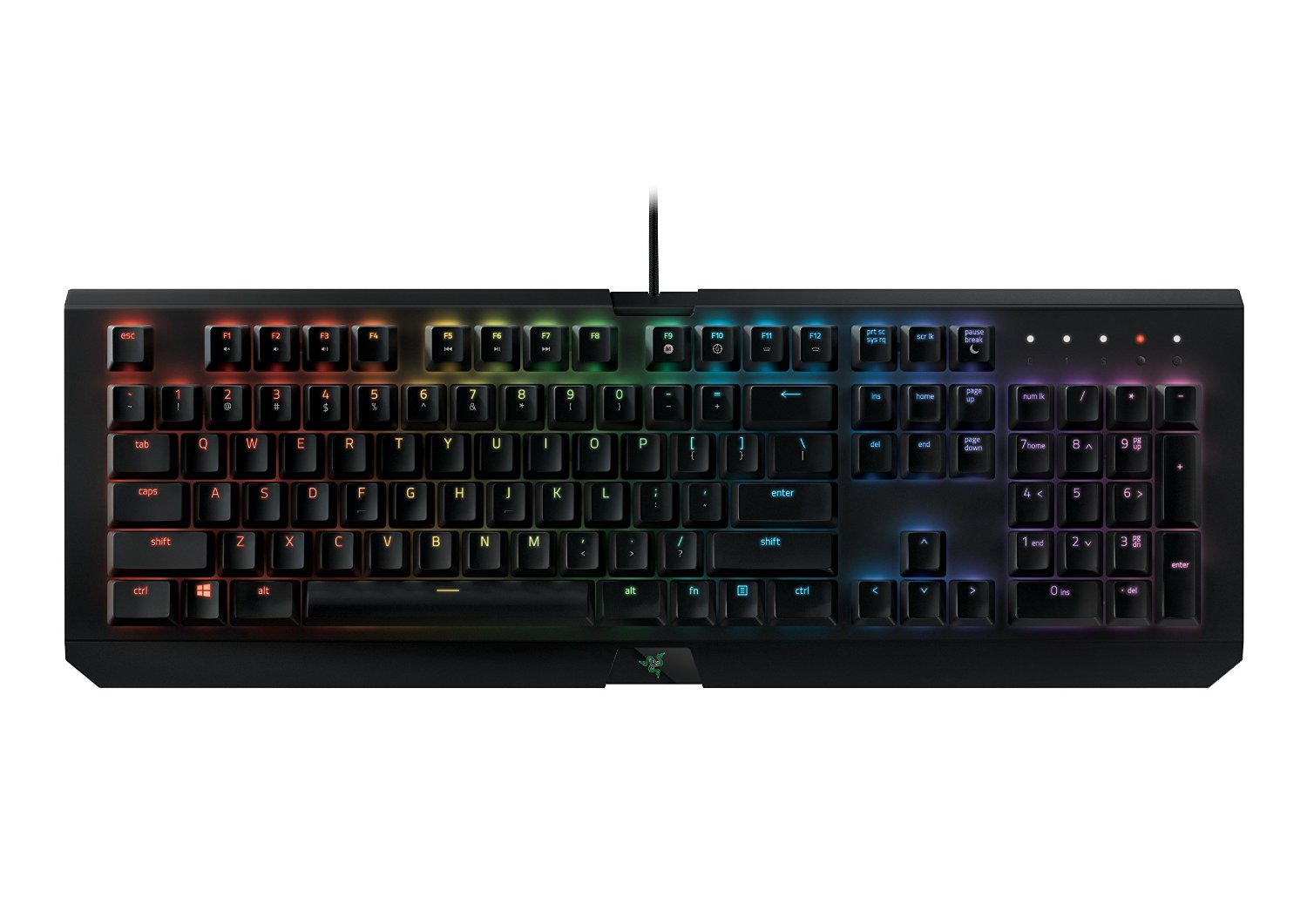 Durable up to 80 Million Keystrokes Razer Green Mechanical Switches Razer BlackWidow X Chroma: Esports Gaming Keyboard Military Grade Metal Construction Tactile and Clicky Powered by Razer Chroma 