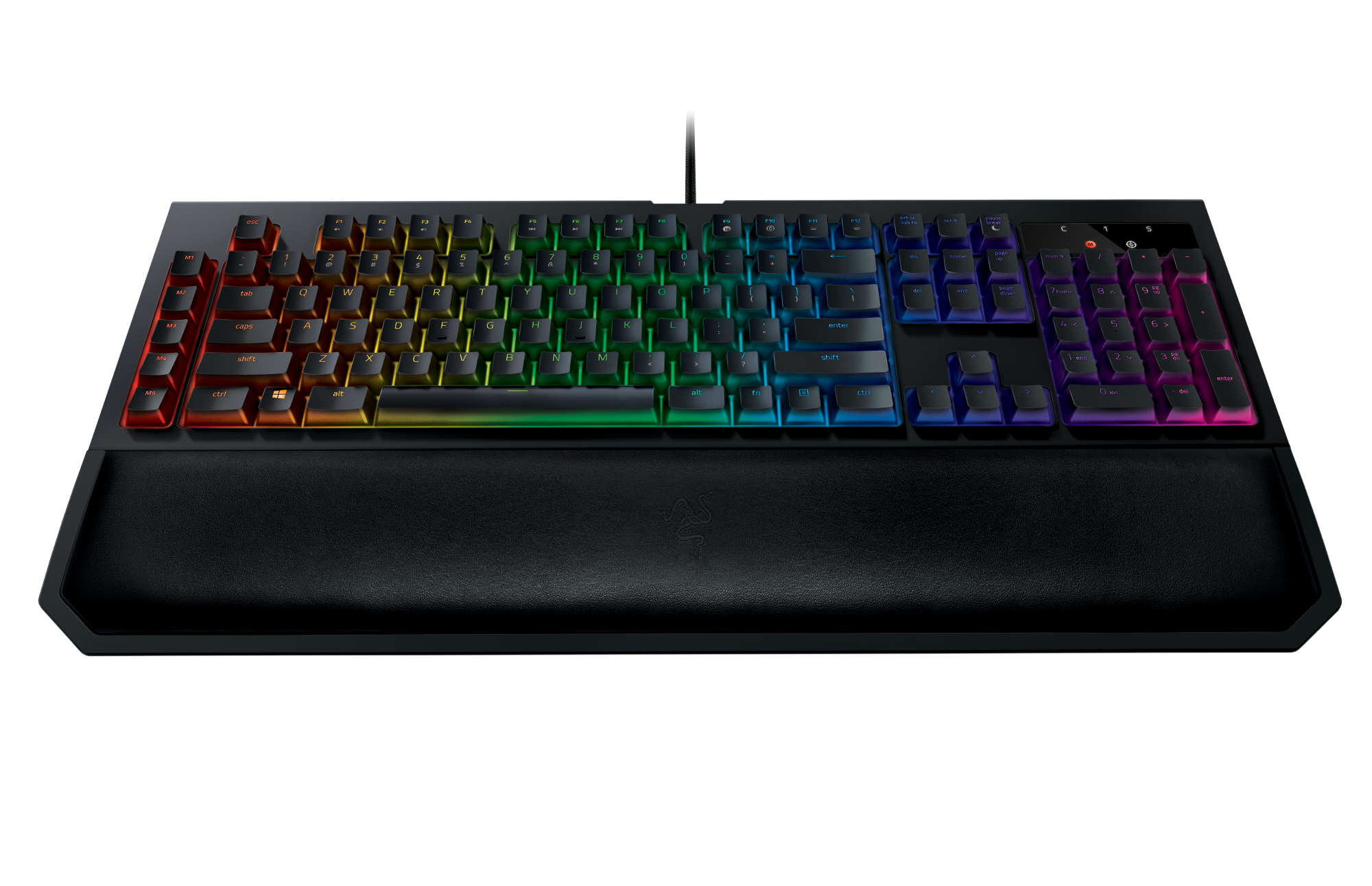 Razer BlackWidow Chroma with Wrist Rest Front