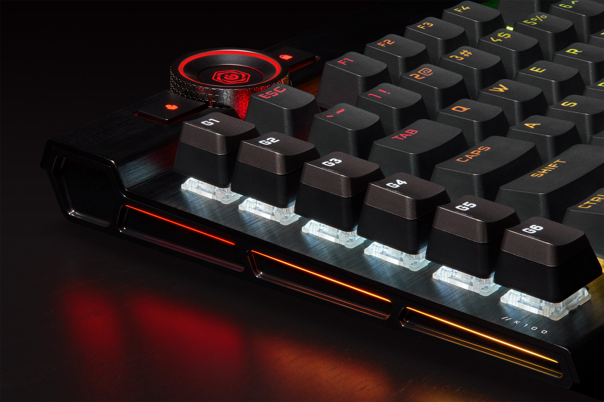 Corsair Presents K100 Rgb With Optical Switches Mechanical Keyboard